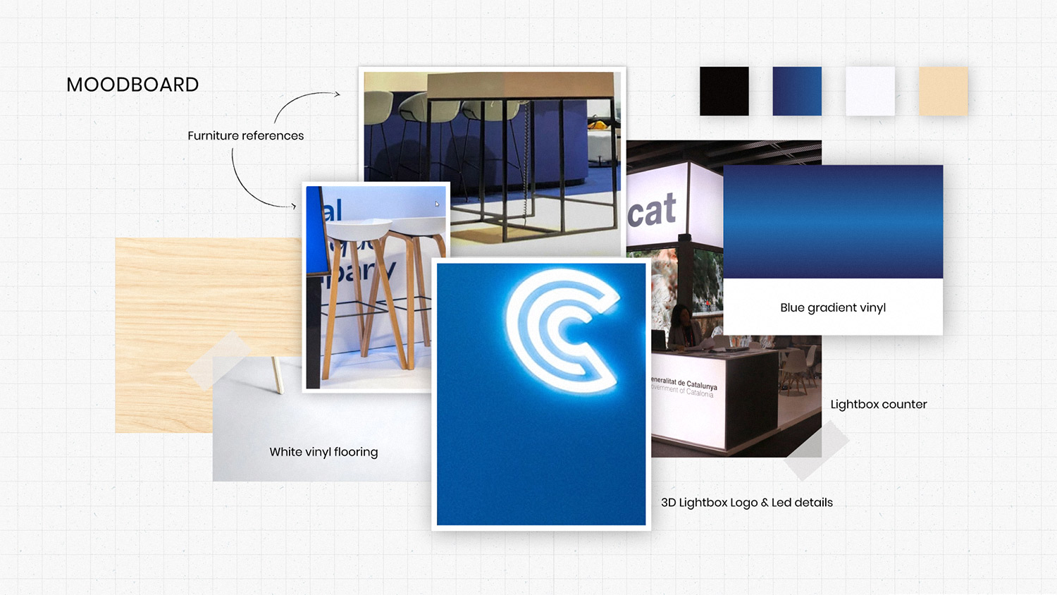 Moodboard diseño de stand