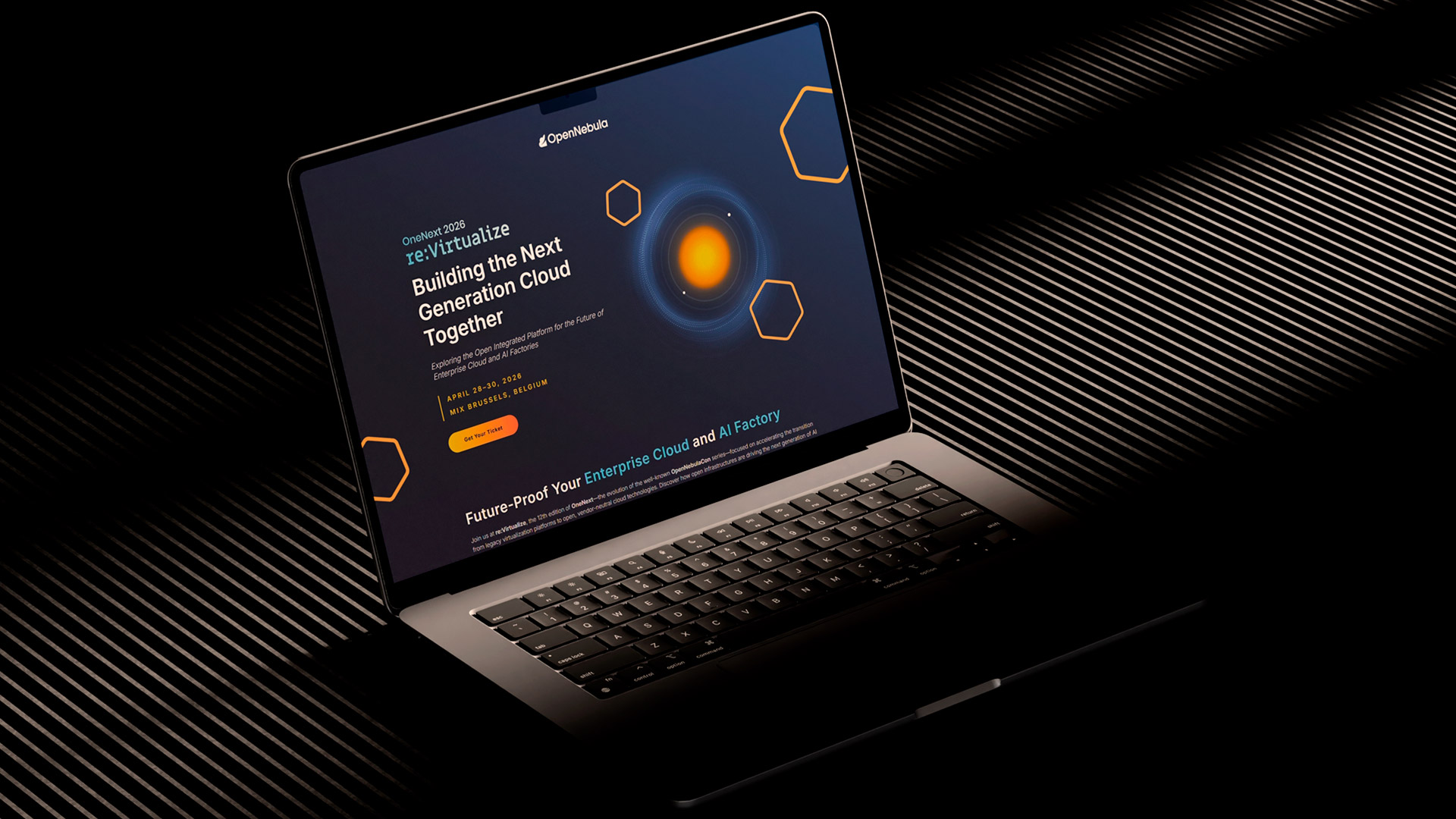 OneNext Event Web Design Mockup